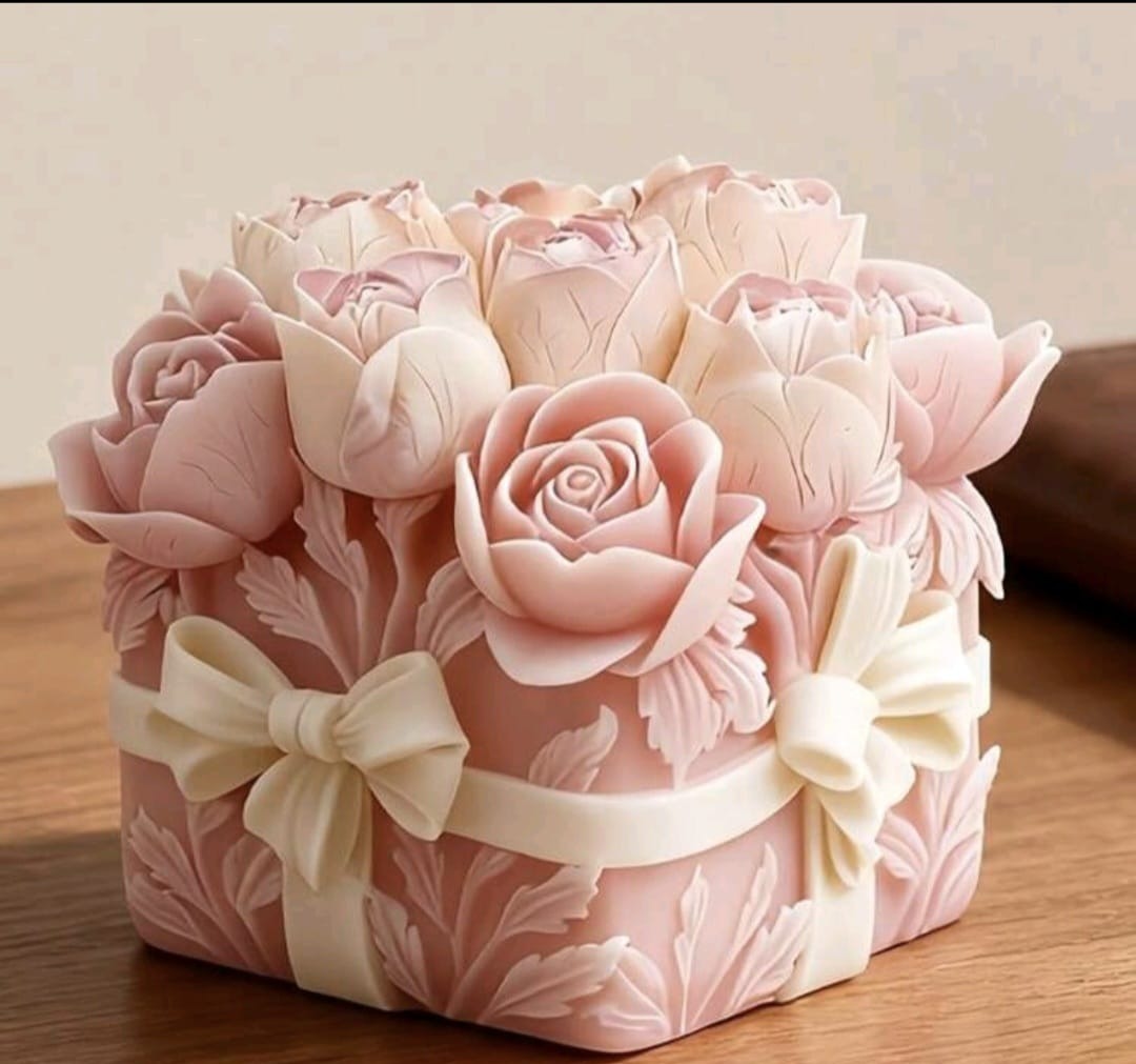 Vela Caixa de Rosas